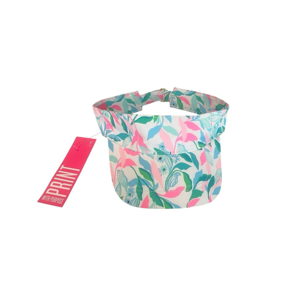 Lilly Pulitzer GWP Visor Print With Purpose Resort White
